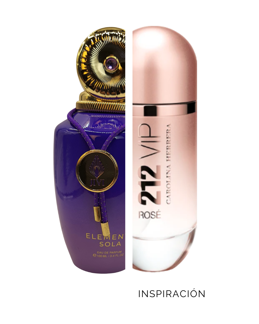 Sola Elementa Jivi Parfums Edp 100Ml Mujer - Inspirado de Carolina Herrera 212 Vip Rose
