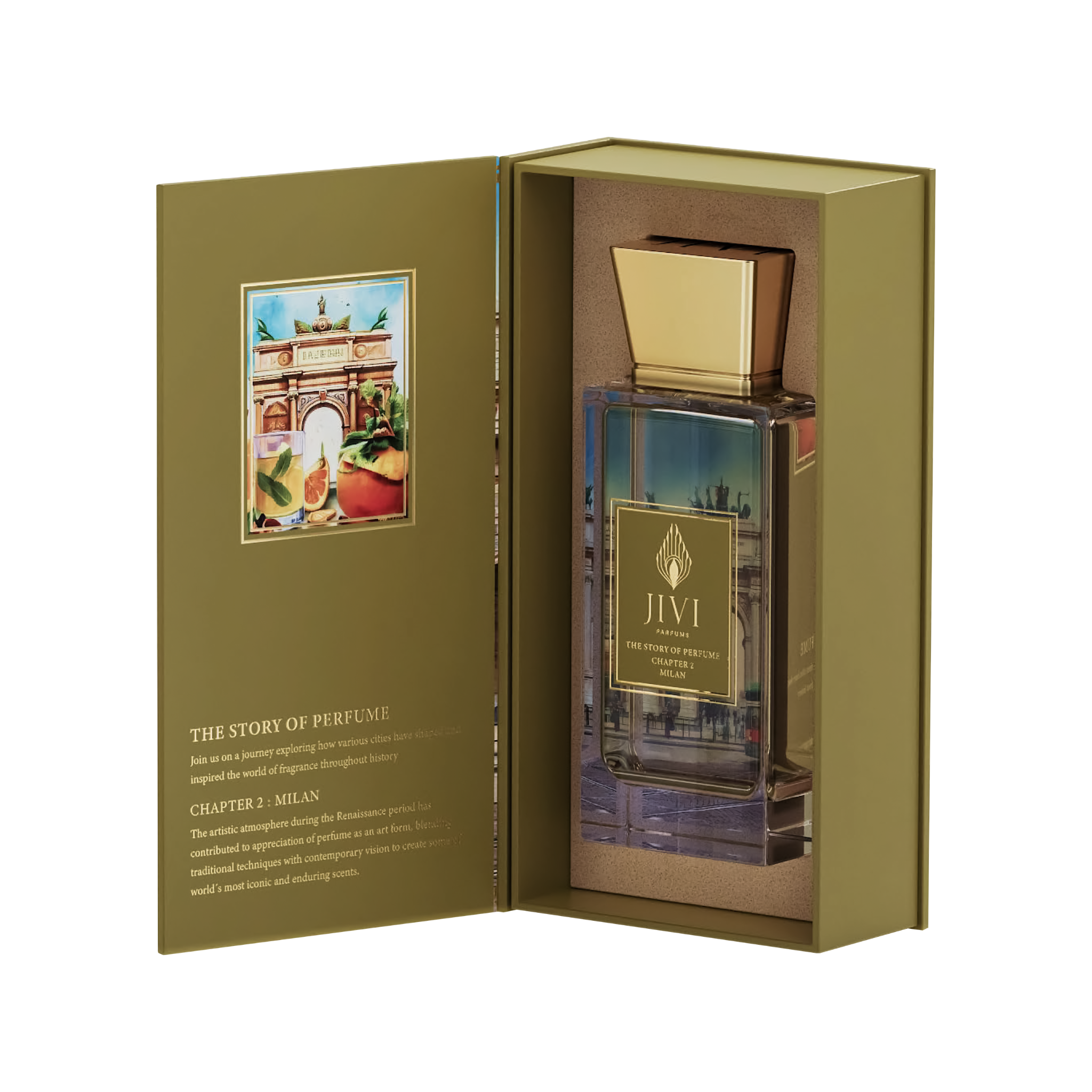 Chapter 2 Milan the Story of Perfume Jivi Edp 100ML Unisex - Inspirado en Imagination Louis Vuitton